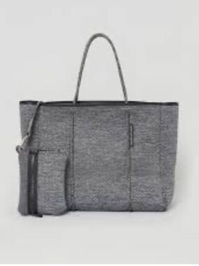 STATE OF ESCAPE Gray Perforated Neoprene Tote